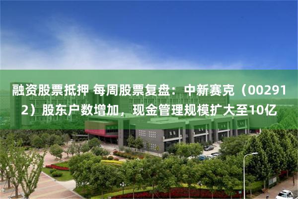 融资股票抵押 每周股票复盘：中新赛克（002912）股东户数增加，现金管理规模扩大至10亿