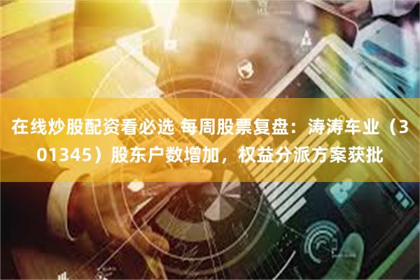 在线炒股配资看必选 每周股票复盘：涛涛车业（301345）股东户数增加，权益分派方案获批