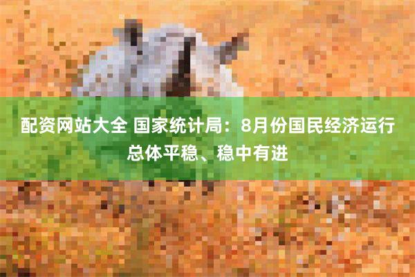配资网站大全 国家统计局：8月份国民经济运行总体平稳、稳中有进