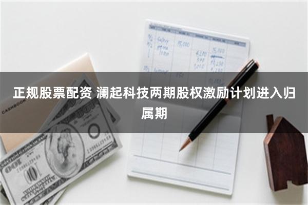 正规股票配资 澜起科技两期股权激励计划进入归属期