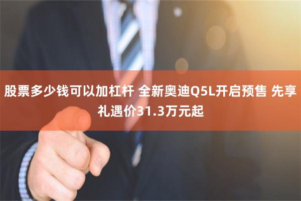 股票多少钱可以加杠杆 全新奥迪Q5L开启预售 先享礼遇价31.3万元起