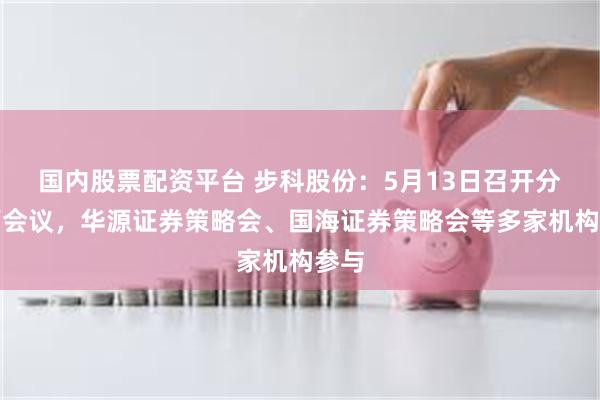 国内股票配资平台 步科股份:5月13日召开分析师会议,华源证券策略会、国海证券策略会等多家机构参与