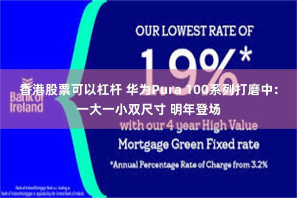 香港股票可以杠杆 华为Pura 100系列打磨中：一大一小双尺寸 明年登场