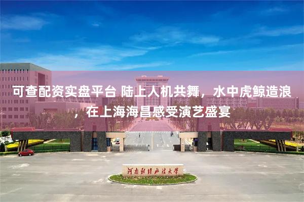 可查配资实盘平台 陆上人机共舞，水中虎鲸造浪，在上海海昌感受演艺盛宴