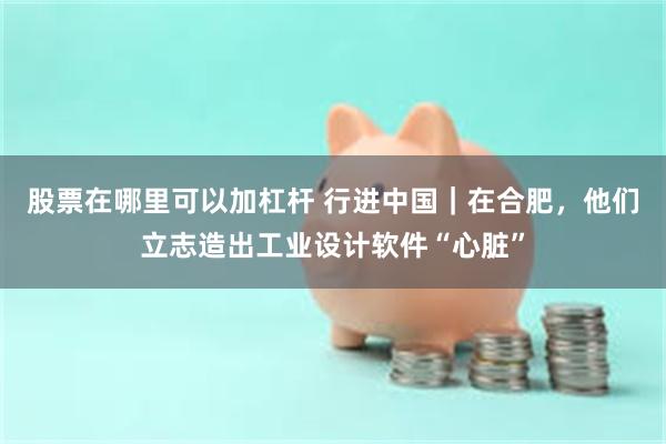 股票在哪里可以加杠杆 行进中国｜在合肥，他们立志造出工业设计软件“心脏”