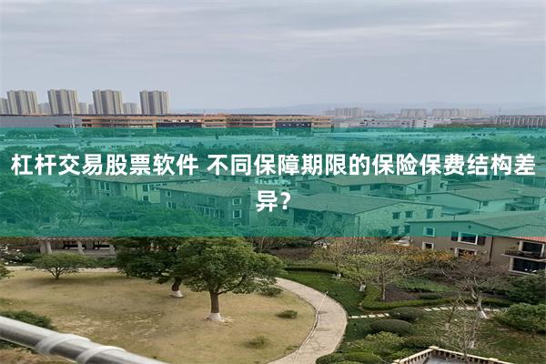 杠杆交易股票软件 不同保障期限的保险保费结构差异？