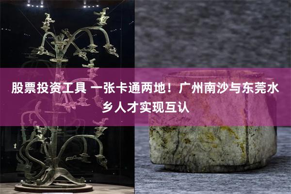 股票投资工具 一张卡通两地！广州南沙与东莞水乡人才实现互认