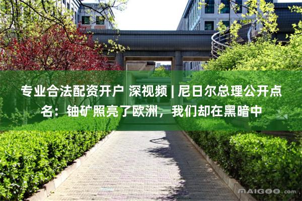 专业合法配资开户 深视频 | 尼日尔总理公开点名：铀矿照亮了欧洲，我们却在黑暗中