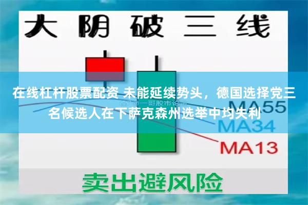 在线杠杆股票配资 未能延续势头，德国选择党三名候选人在下萨克森州选举中均失利
