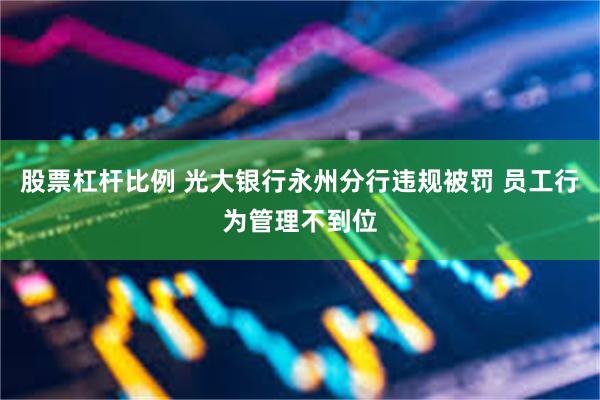 股票杠杆比例 光大银行永州分行违规被罚 员工行为管理不到位